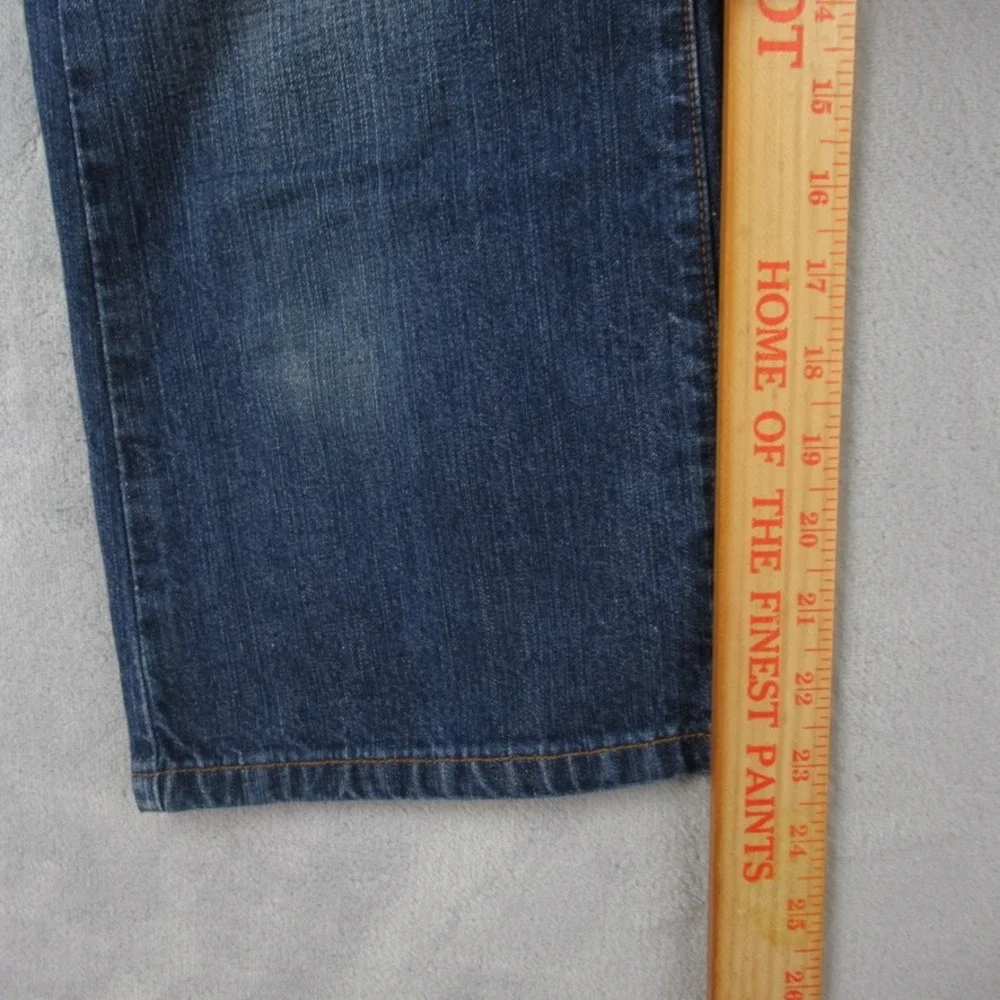 Lucky Brand Dungarees Classic Fit Crop Jeans Blue Denim 8AF9010-08N Mens Size 27